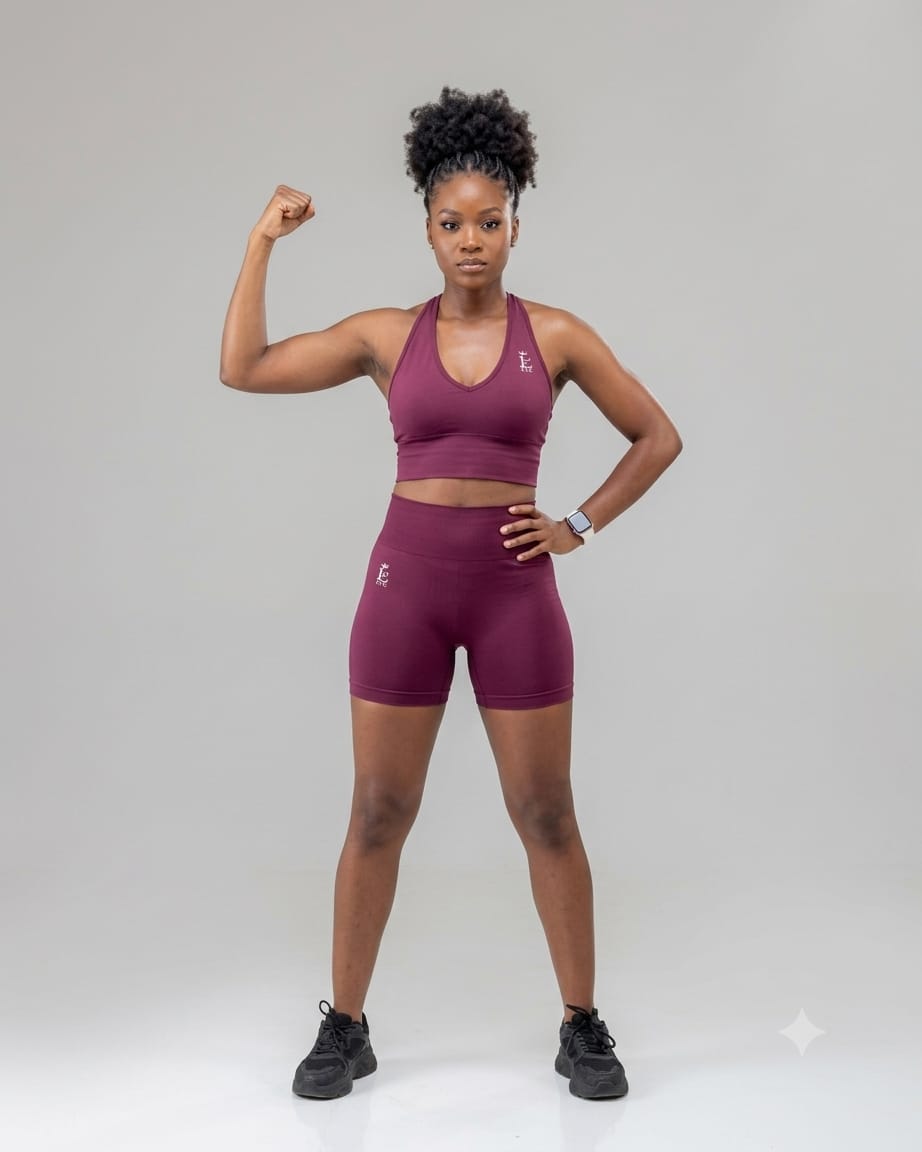 LTC Seamless Halter Short Set
