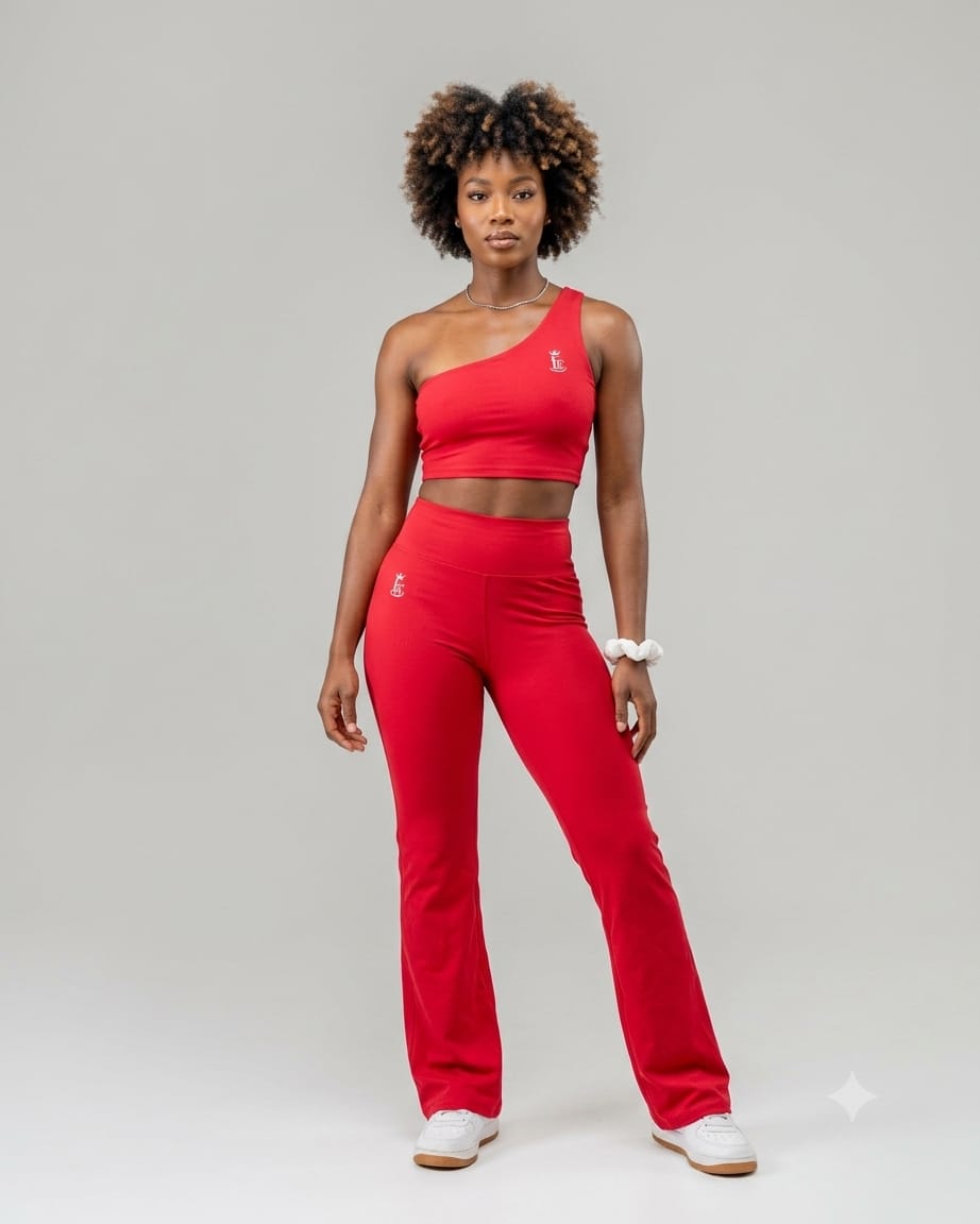 LTC One-Shoulder Flare Set